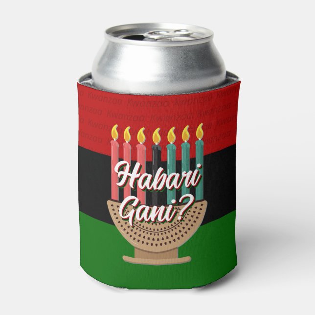 HABARI GANI Kwanzaa Can Cooler (Can Front)