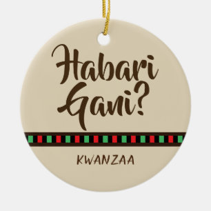Habari Gani - Kwanzaa items   Ornament