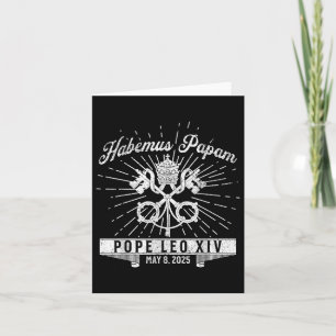 Habemus Papam Catholic Church New Pope Leo Xiv  Card