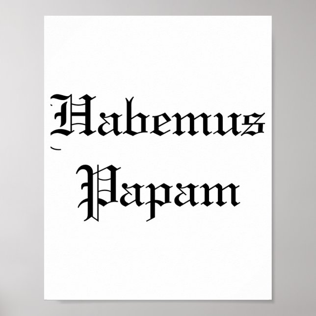 Habemus Papam New Pe  Poster (Front)