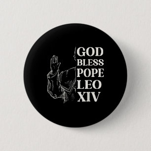 Habemus Papam New Pope 2025 God Bless Pope Leo Xiv 6 Cm Round Badge