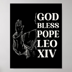 Habemus Papam New Pope 2025 God Bless Pope Leo Xiv Poster