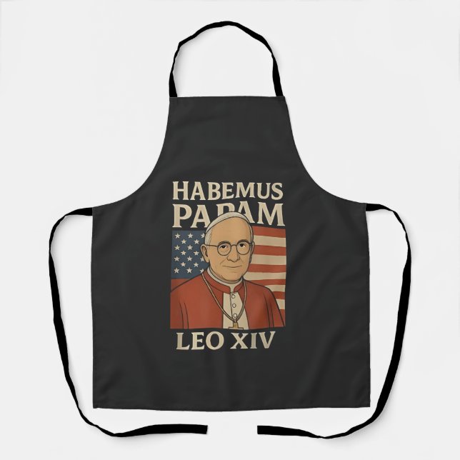 Habemus papam Pope Leo XIV Christian Church  Apron (Front)