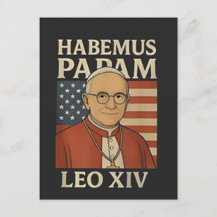 Habemus papam Pope Leo XIV Christian Church Invitation Postcard