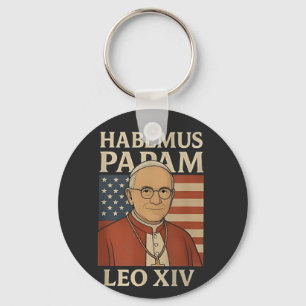 Habemus papam Pope Leo XIV Christian Church Key Ring