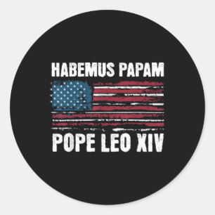 Habemus Papam, We Have A Pope 2025, Vatican Leo Xi Classic Round Sticker