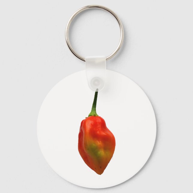 Habernero Single Pepper Photograph Key Ring (Front)