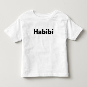 "Habibi" حبيبي one word minimalism Toddler T-Shirt
