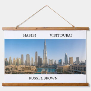 Habibi Come to Dubai Modern Travel Hanging Tapestry
