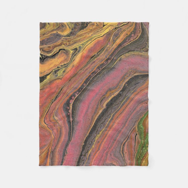 Habit of Lovin 3 Unique Abstract Throw Blanket (Front)