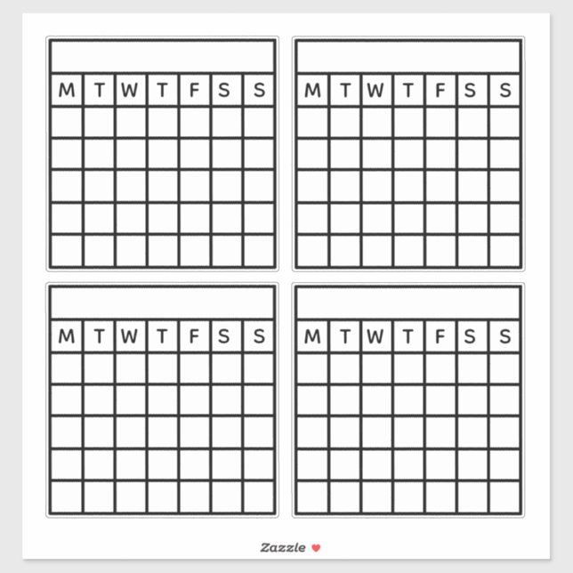 Habit Tracker,Bullet Journal,Month Grid Calendar (Sheet)