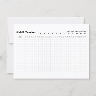 Habit Tracker Card