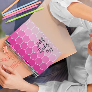 Habit Tracker Magenta Notebook