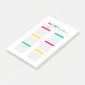 Habit Tracker Planner Journal Post-it Notes