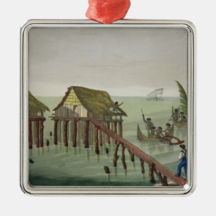 Habitations of the Papu Tribe, Rawak, plate 22 fro Metal Ornament