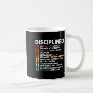 Habits Definition Motivational Quote Affirmations Coffee Mug
