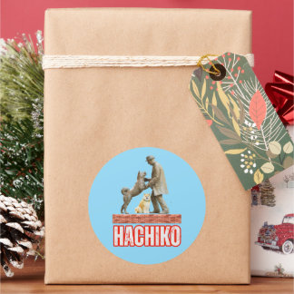 HACHIKO CLASSIC ROUND STICKER