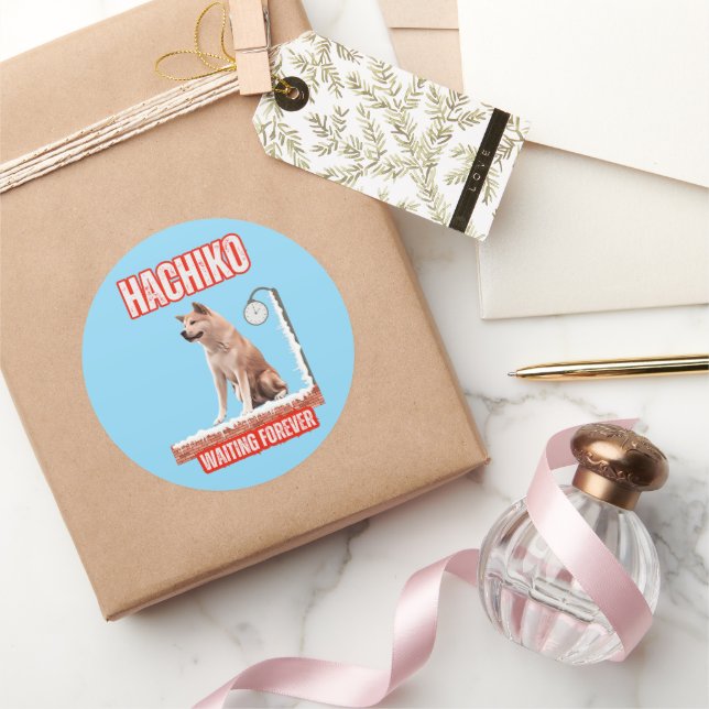 HACHIKO CLASSIC ROUND STICKER (Gifting)
