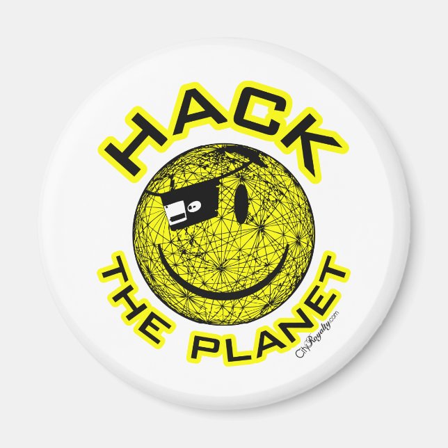 Hack the Planet Magnet (Front)