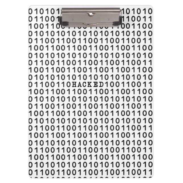 HACKED Binary Code Clipboard (Front)
