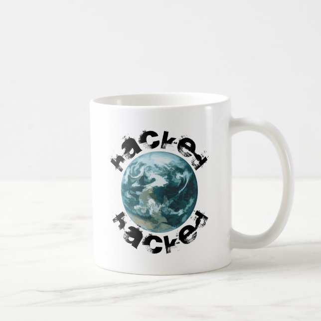 Hacked Planet Earth Coffee Mug (Right)