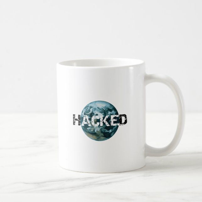 Hacked Planet Earth Coffee Mug (Right)