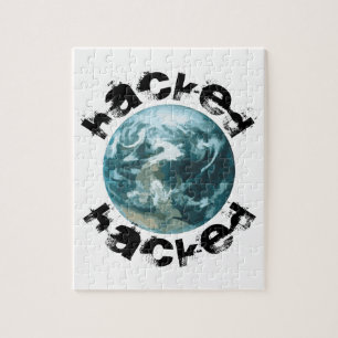 Hacked Planet Earth Jigsaw Puzzle