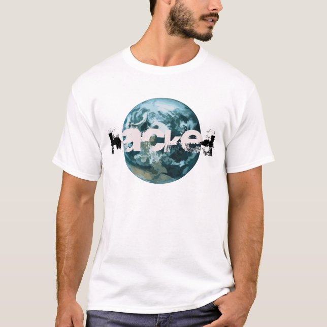 Hacked Planet Earth T-Shirt (Front)