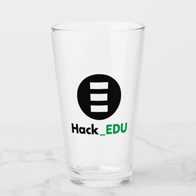 HackEDU Glass Cup (Front)