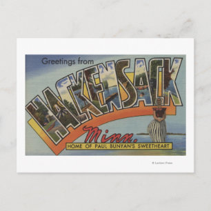 Hackensack, Minnesota - Large Letter Scenes Postcard