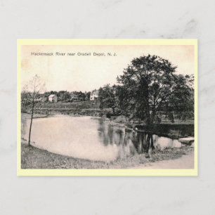 Hackensack River, Oradell, New Jersey Vintage Postcard