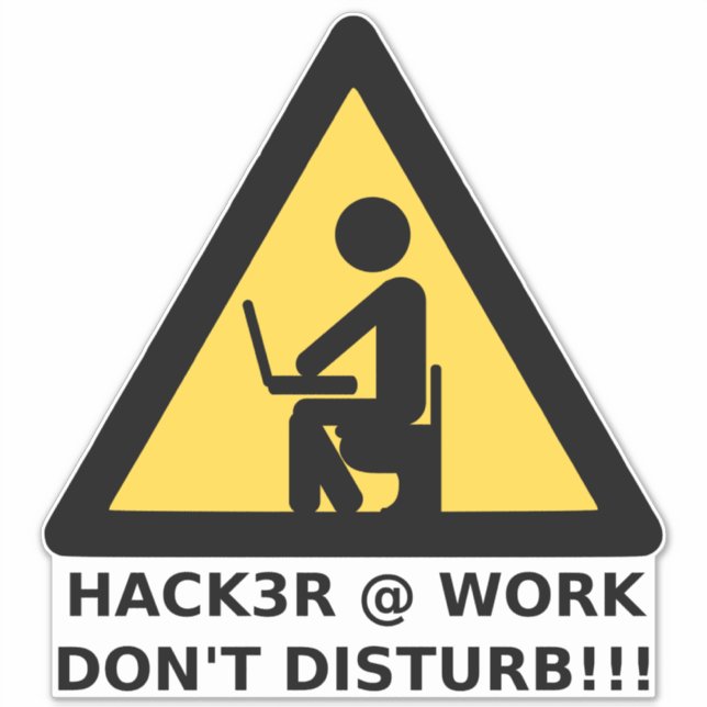 Hacker at work (Front)