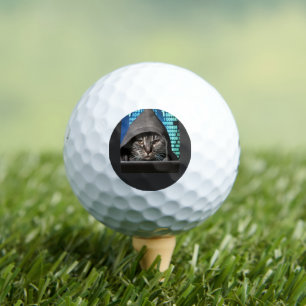 Hacker Black Cat Golf Balls