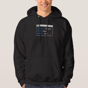 Hacker Computer Code Select Finger Cybersecurity Hoodie