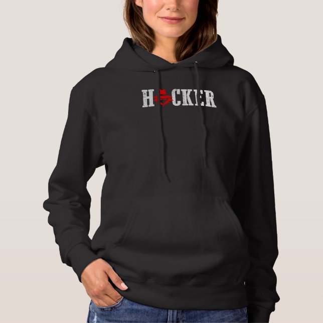 Hacker Cyber Security And Protect   Present Hoodie (Front)