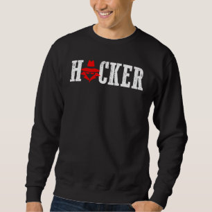 Hacker Cyber Security And Protect Present Sweatshirt
