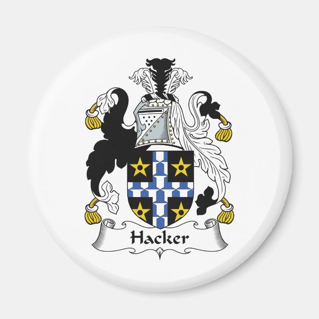 Hacker Family Crest Magnet (Front)