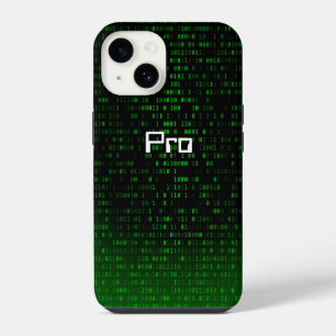 Hacker geek nerd gamer dev it guy cool looking iPhone 14 case