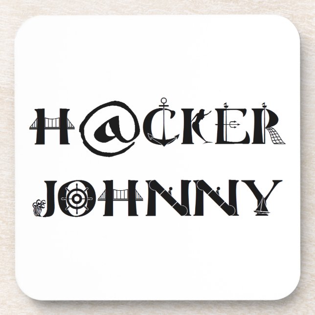 hacker johnny coaster (Front)