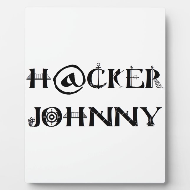 hacker johnny plaque (Front)