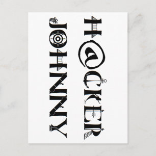 hacker johnny postcard