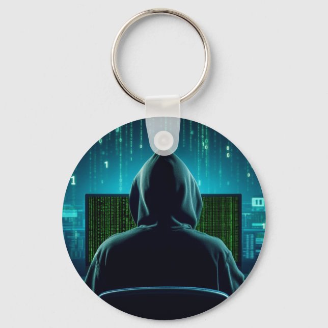 Hacker Under-Lord Keychain (Front)