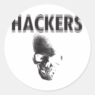 Hackers Classic Round Sticker