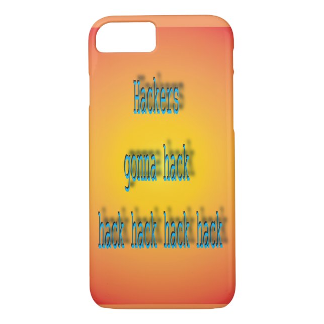 Hackers Gonna Hack Hack Hack Case-Mate iPhone Case (Back)