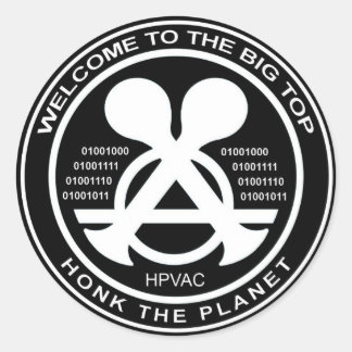 Hacking Sticker HPVAC Binary HONK!