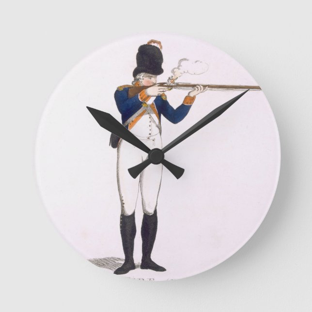 Hackney Volunteer, plate 49 from 'Loyal Volunteers Round Clock (Front)