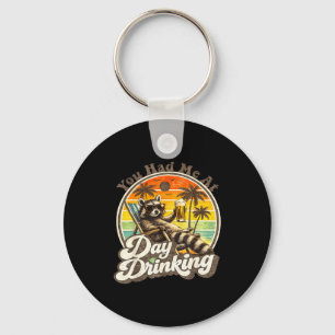 Had at day drinking funny retro beach summer key ring