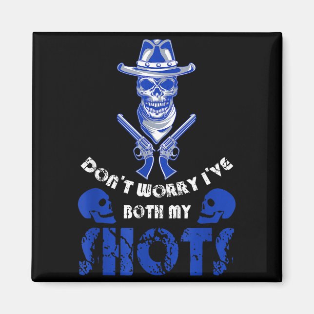 Had both shots alt aesthetic skull goth magnet (Front)