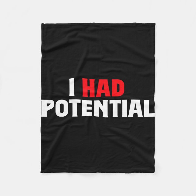 Had potential funny physics science teacher humour fleece blanket (Front)