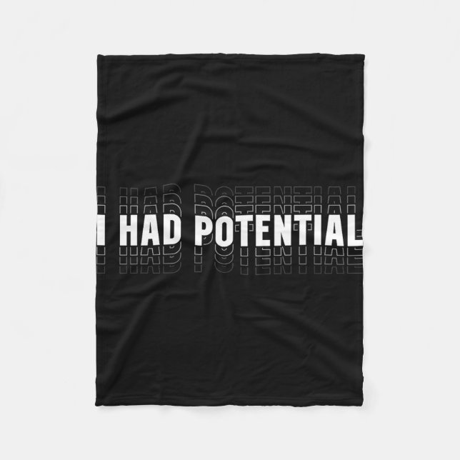 Had potential funny physics science teacher humour fleece blanket (Front)